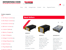 Tablet Screenshot of inverters.com